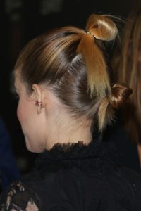 kate mara double top knot Hairstyle for ladies
