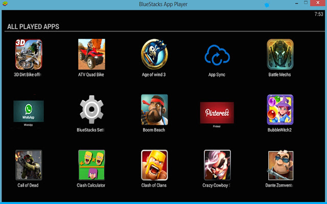 Bluestack android emulator player for pc