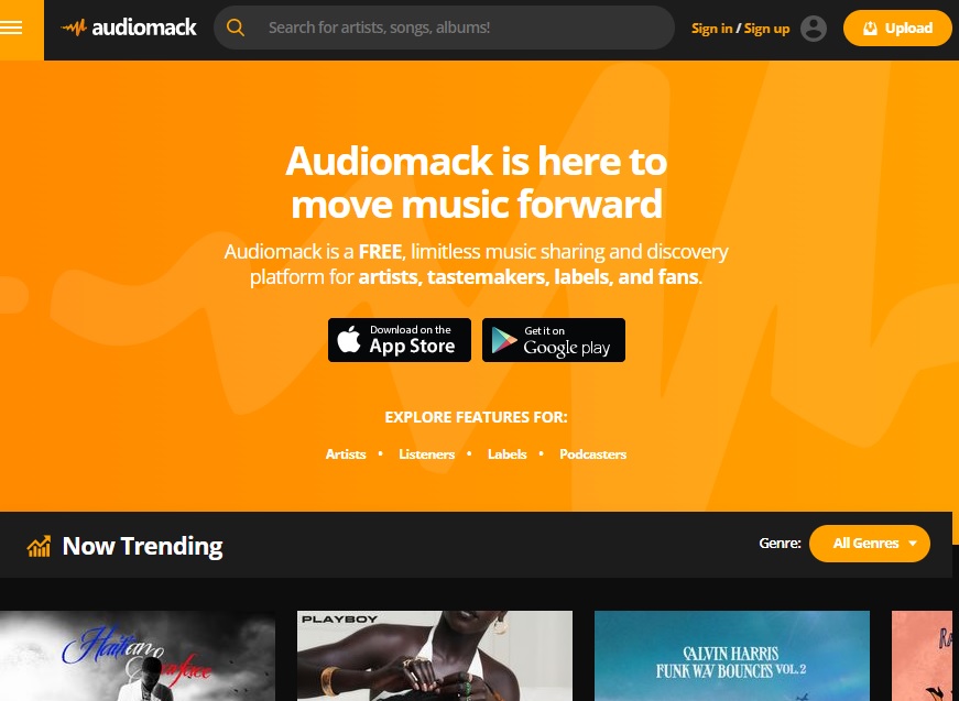 audiomack: best free music sharing discovery website