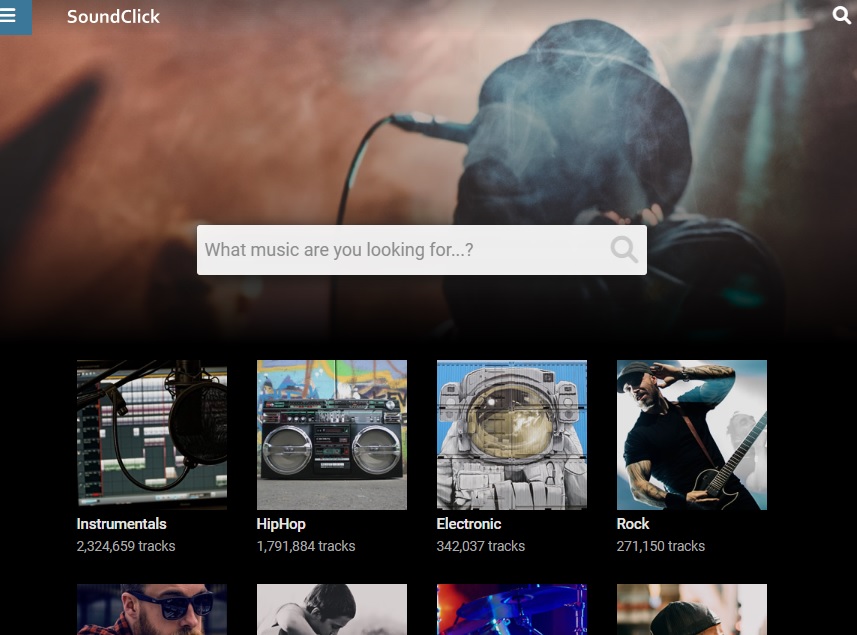 soundclick: download any category of song for free