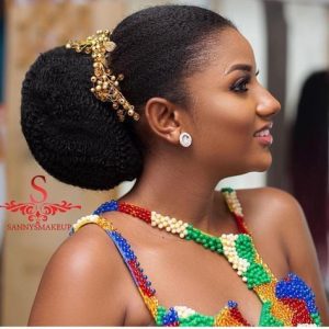 dark skins ladies bridal hairstyle - zambianbrides