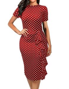 fitting short sleeve ankara gown for teens - currasco