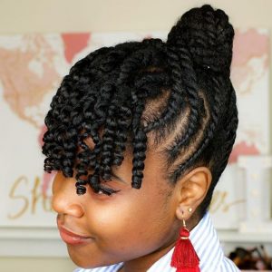 front parted front curly hairstyle for young girls - instagram