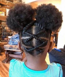 kids virgin hair braids style for school - stylecraze