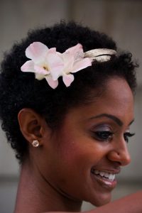 ladies baby girl look hairstyle with flower - blkgirlsrock tumblr