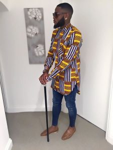 long sleeve ankara senator shirt with jeans trousers for cute guys - couturecrib