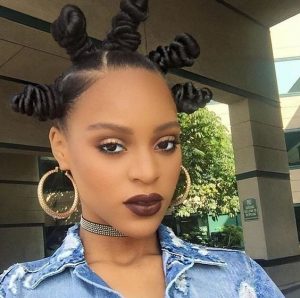 long star shaped bantu knots natural hairstyle for models - boojeeprincess tumblr