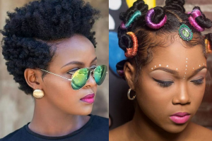 natural afro hairstyles for ladies and kids