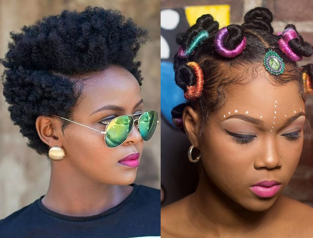 55 Trending Afro and Natural Hairstyles for Ladies and Kids