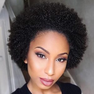 queen ladies curly natural afro hairstyle - therighthairstyles