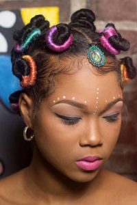 rihanna natural curly braids hairstyle for african brides - geniuswigs