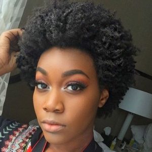 short natural afro hair style for cute black ladies - therighthairstyles