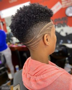 tapered afro natural haircut for sporty ladies - blackbeautybombshells