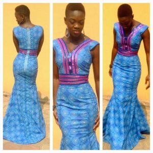 teen girls ankara mermaid gown style - dabonke blogspot