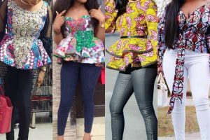 trending ankara and jeans combination fashion styles