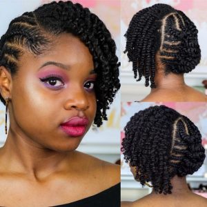 winter protective natural braids style for little girls - kinkyhairrocks