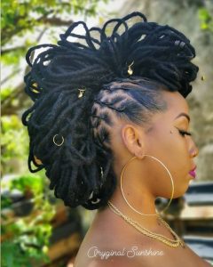 elegant african goddess long brazilian wool hairstyle - instagram