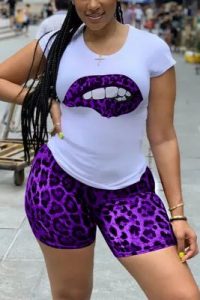 trendy ankara bum shorts with customized top for curvy ladies