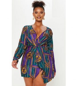 stylish ankara short robe for plus size ladies
