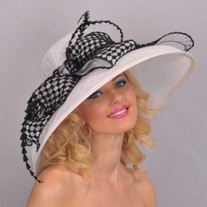 dumb bell shaped fascinator hat style for classy ladies