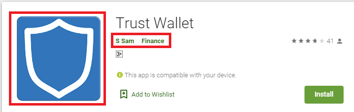 fake trust wallet app - how to differentiate between original and fake trust wallet