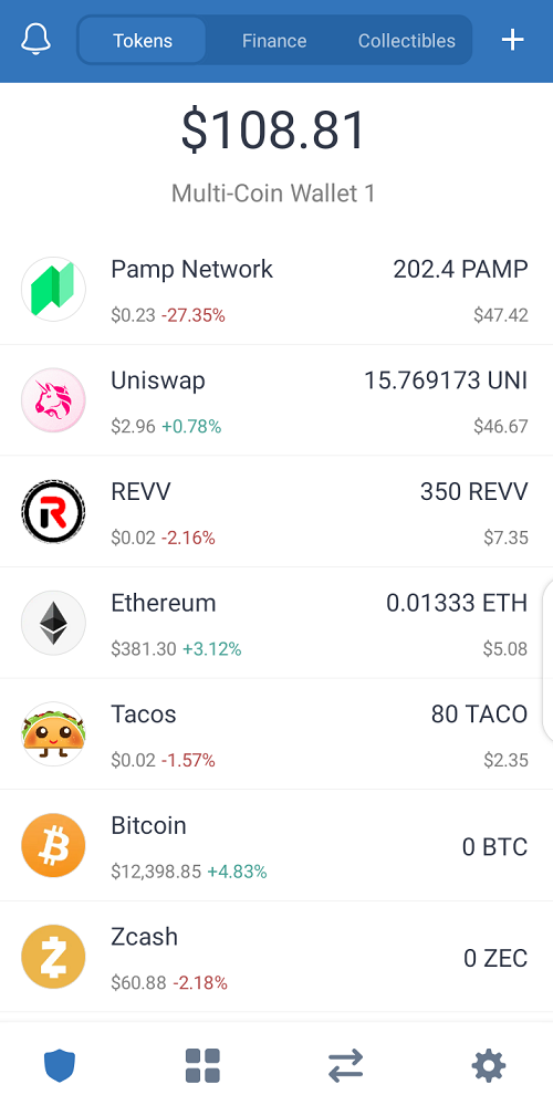 trust wallet app home page