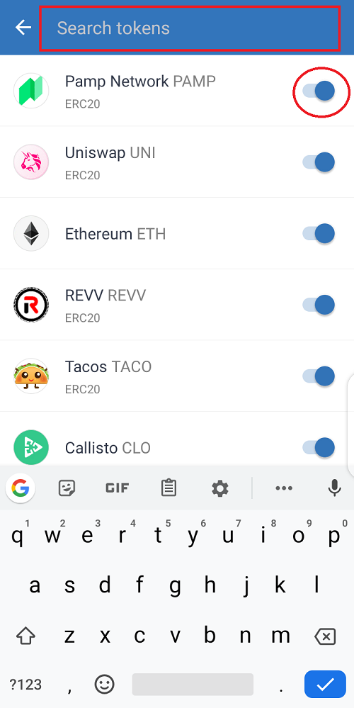 how to activate or deactivate a coin or token to show in trust wallet home page