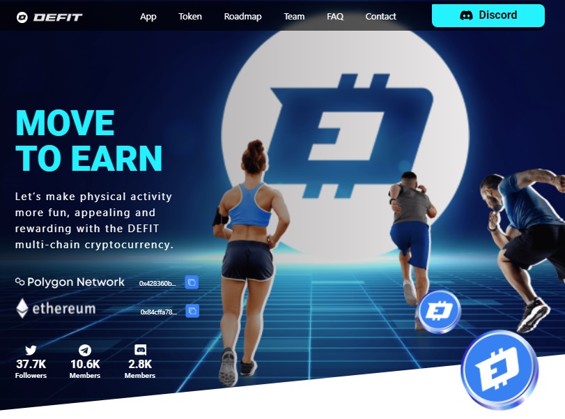 how to earn free cryptocurrency with defit move to earn app