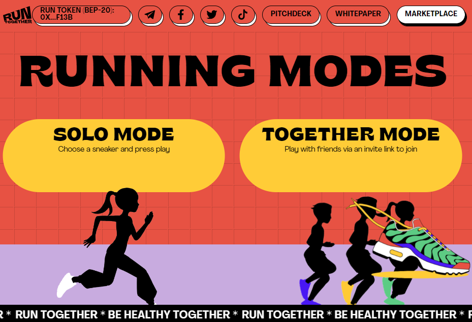 Run together app: Running modes