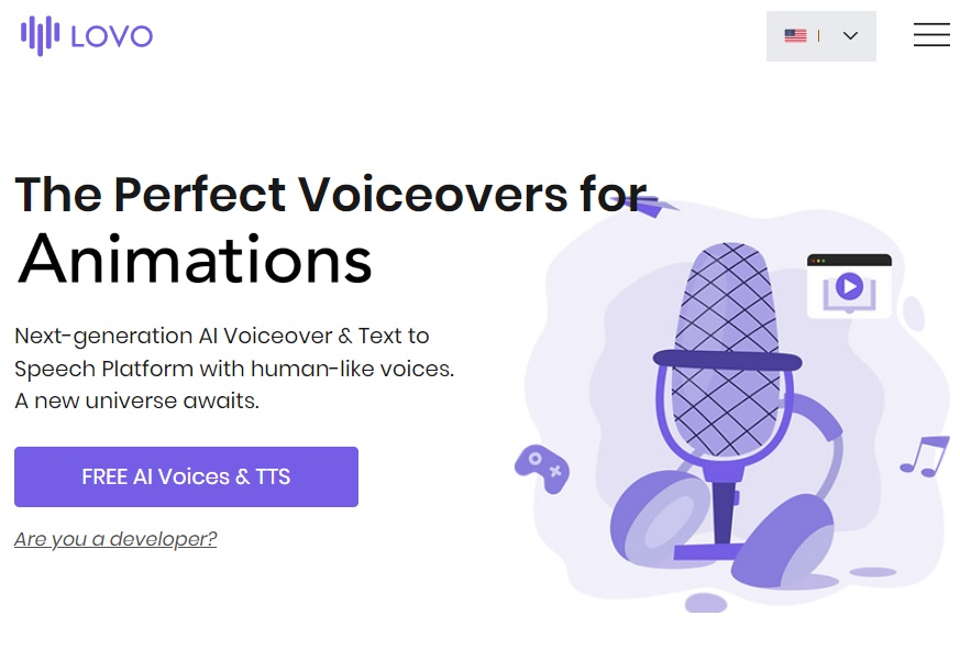 lovo: best ai based tts converter for elerning, audiobooks, animation and video games