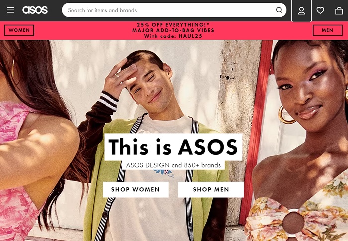 asos: popular uk fashion store for men and women
