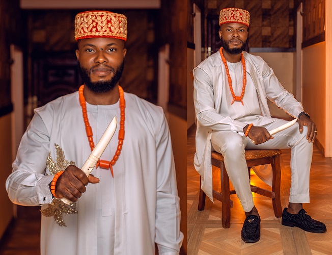 asastan traditional wedding styles 3 - behold the king in his full african attire