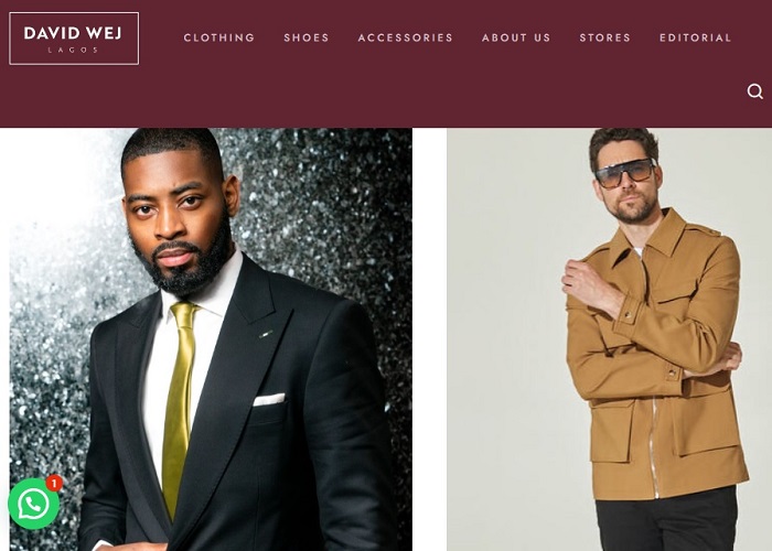david wej - best online clothing store for men in nigeria and uk