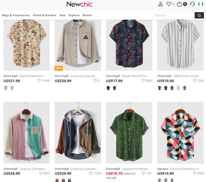 top newchic clothing deals for men