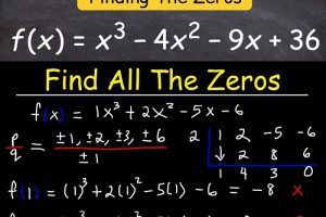 how to find the zeros of any algebraic function